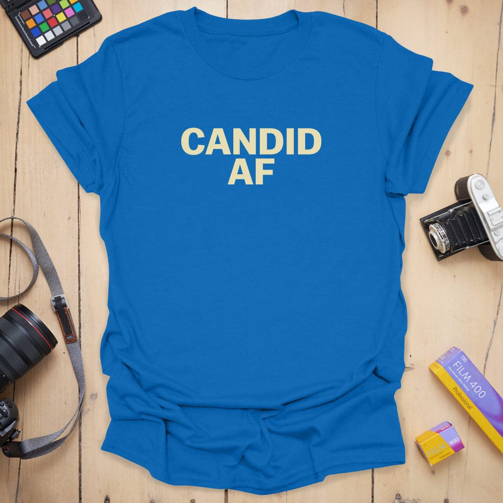 T-Shirt With Candid AF Photography Graphic