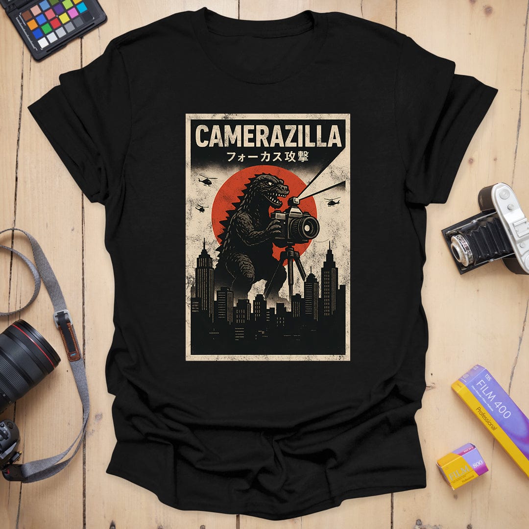 T-Shirt With Camerazilla Photographer Graphic