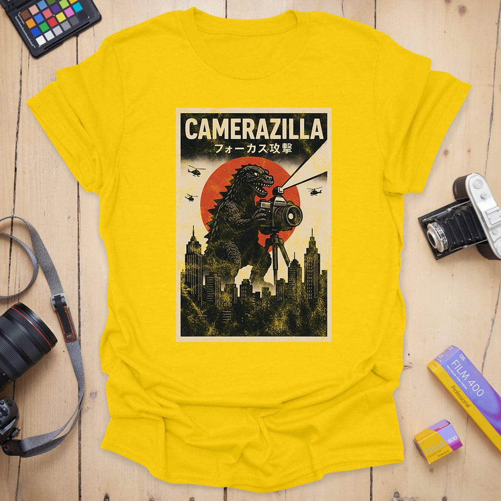 T-Shirt With Camerazilla Photographer Graphic