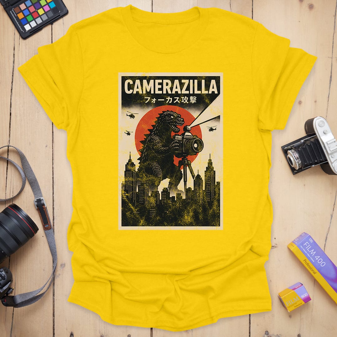 T-Shirt With Camerazilla Photographer Graphic
