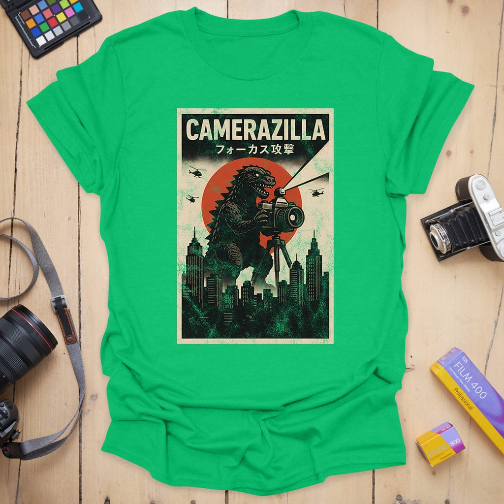 T-Shirt With Camerazilla Photographer Graphic
