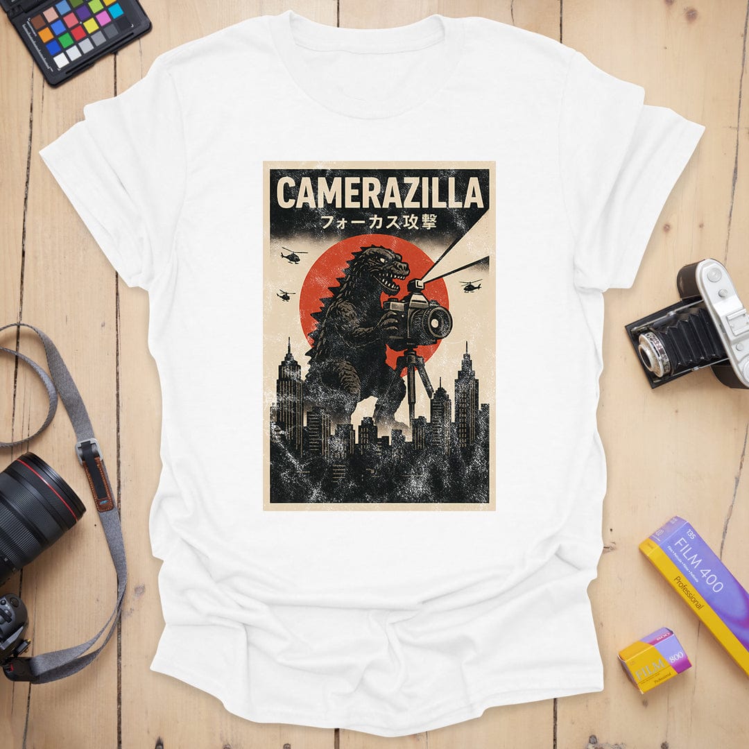 T-Shirt With Camerazilla Photographer Graphic