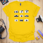 T-Shirt With Camera Family Graphic Design
