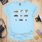 T-Shirt With Camera Family Graphic Design