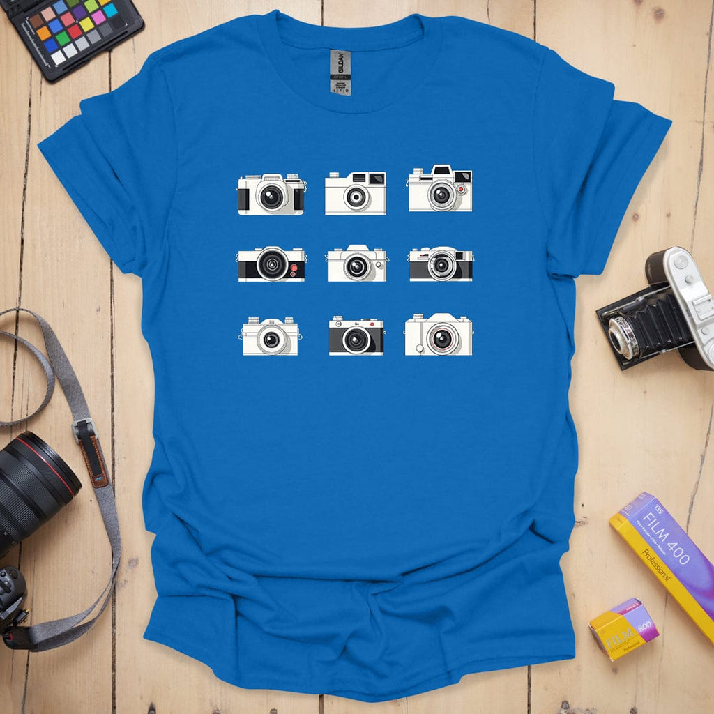 T-Shirt With Camera Family Graphic Design