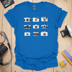 T-Shirt With Camera Family Graphic Design