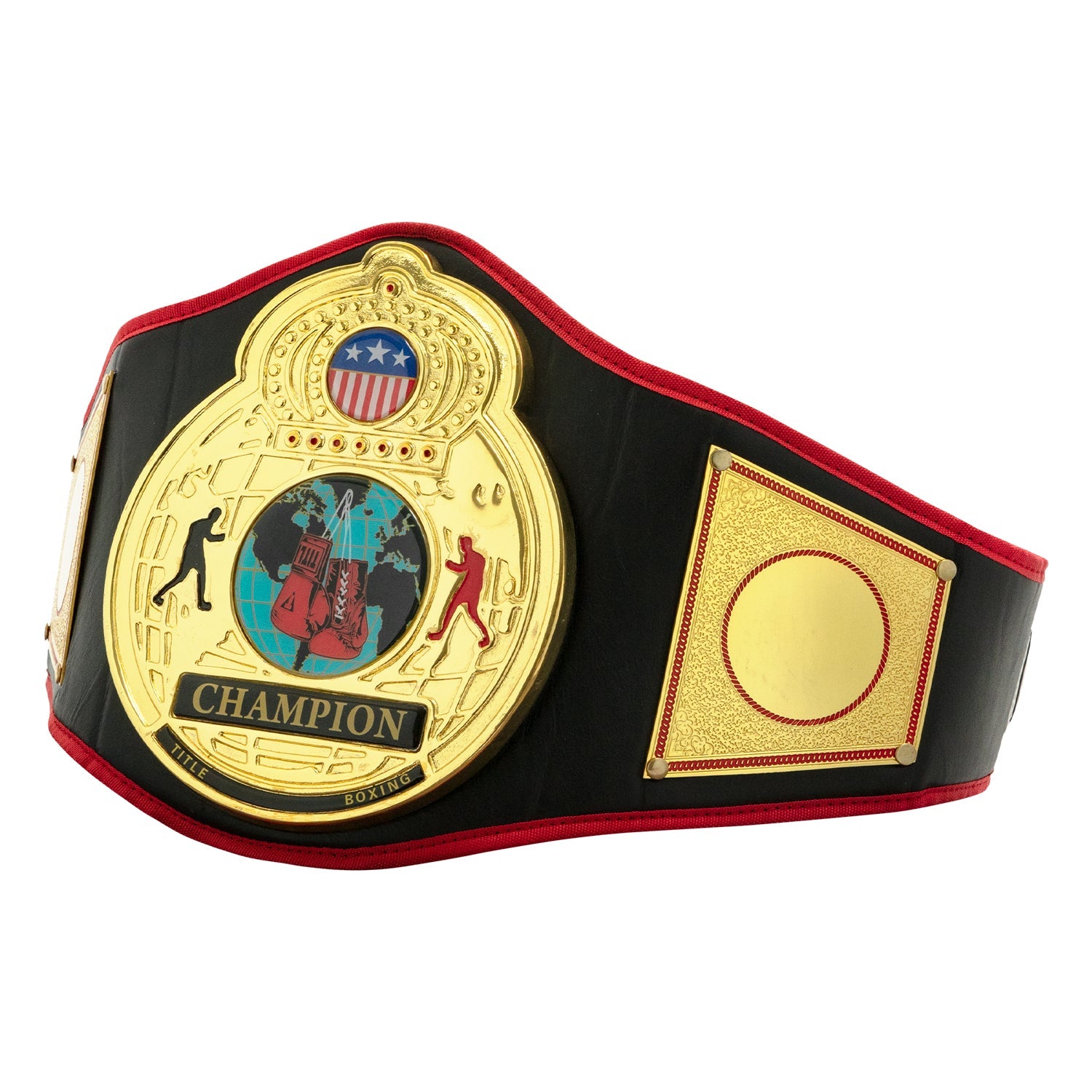 color:black::TITLE Boxing World Championship Title Belts main view