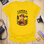 T-Shirt With Vintage Camera Art for Photography Lovers