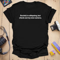T-Shirt Dark Humor Camera Gear Collapse Design