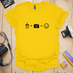 T-Shirt Coffee Plus Camera Photographer Graphic