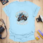 T-Shirt With Biker Camera Co-Pilot Graphic