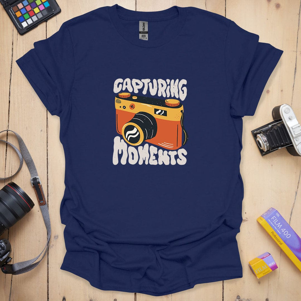 T-Shirt With Vintage-Inspired Capturing Moments Design