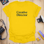 T-Shirt With Creative Director Statement Graphic