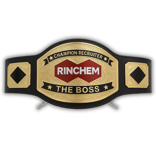 Custom Name and Rinchem Logo Championship Belt