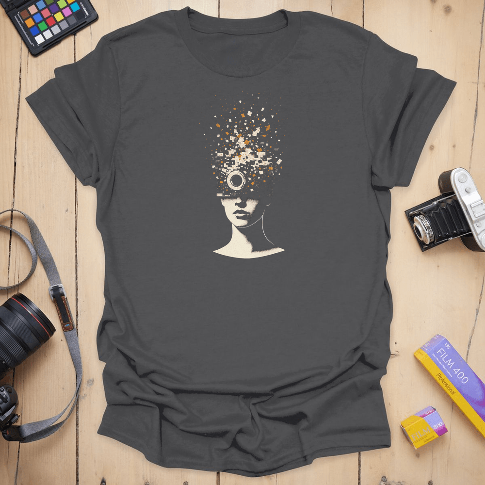 414 Pixel Bloom - Charcoal