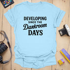 T-Shirt Darkroom Days Retro Analog Photography Design