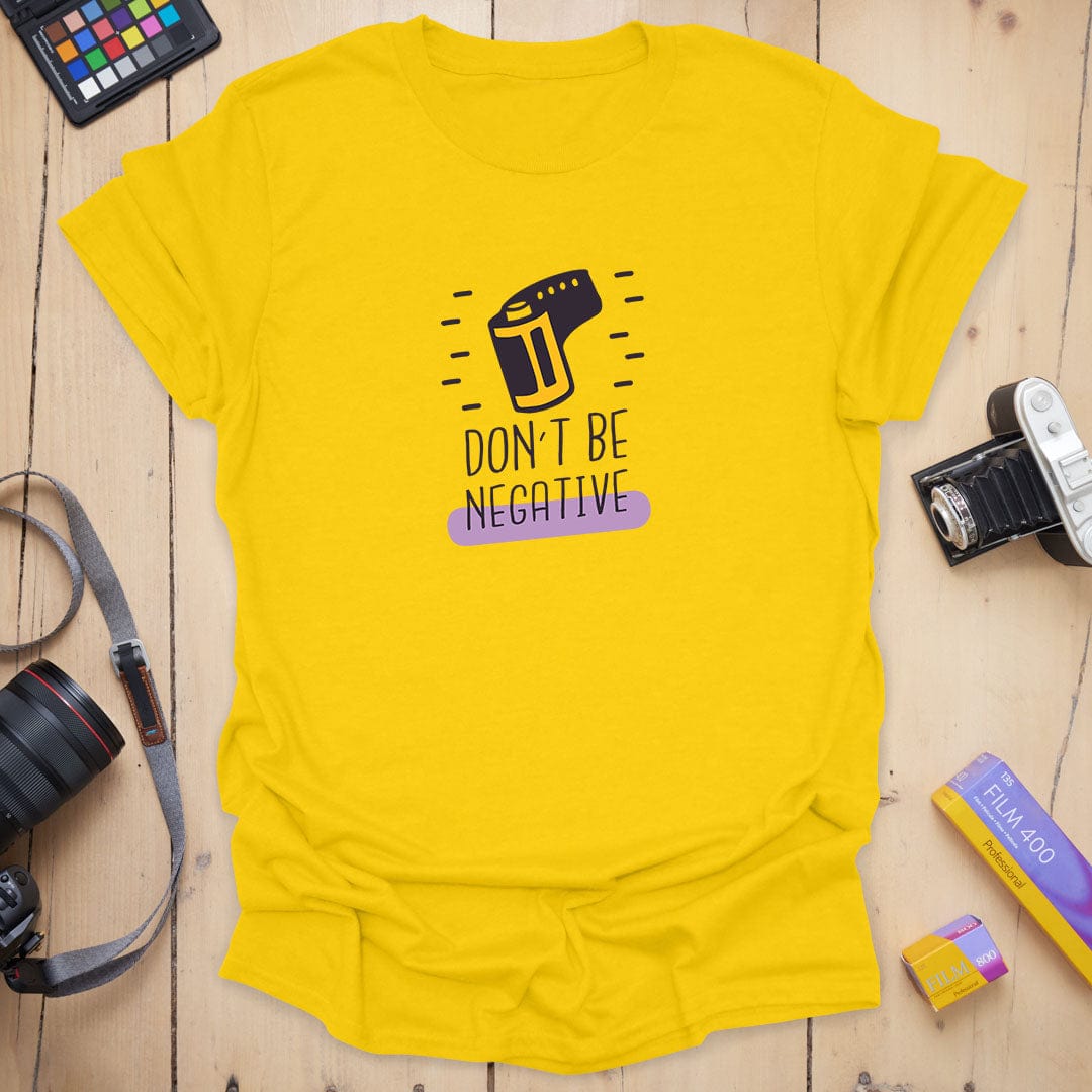 T-Shirt With Film Roll Design and Positive Message