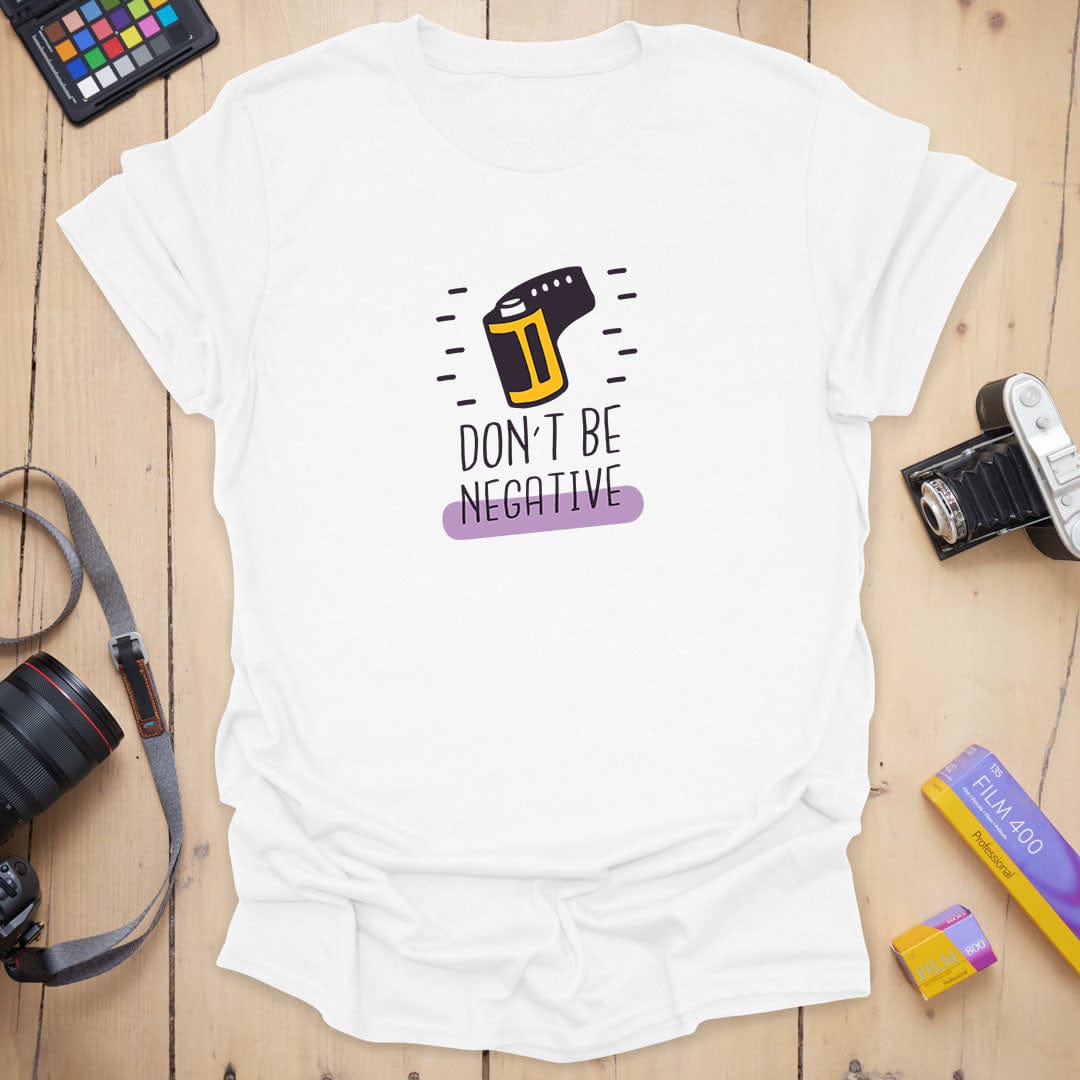 T-Shirt With Film Roll Design and Positive Message
