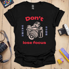 T-Shirt With Camera Shop-Inspired Focus Design