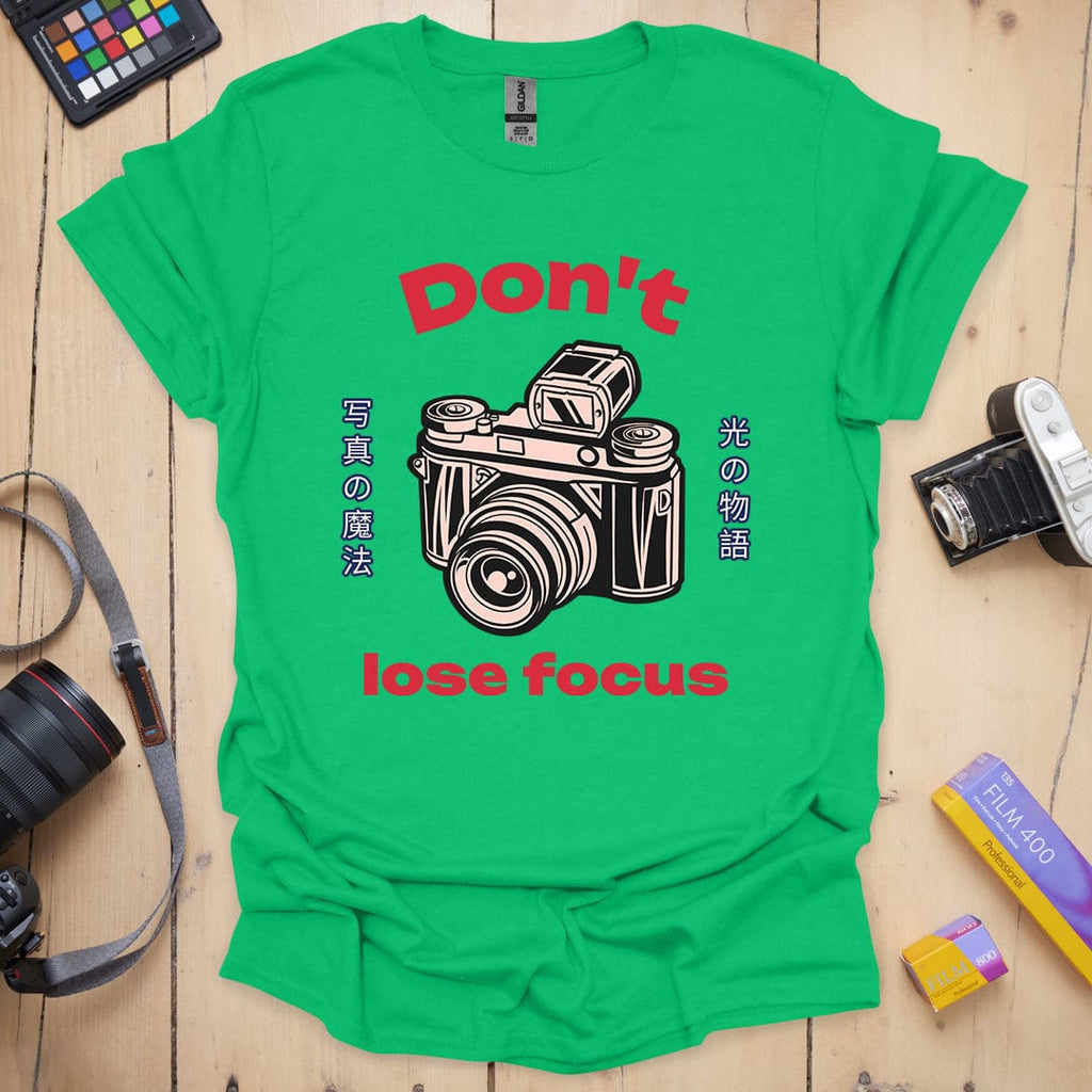 T-Shirt With Camera Shop-Inspired Focus Design