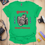 T-Shirt With Camera Shop-Inspired Focus Design