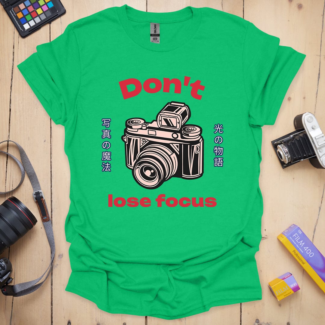 T-Shirt With Camera Shop-Inspired Focus Design