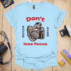 T-Shirt With Camera Shop-Inspired Focus Design