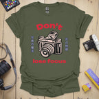 T-Shirt With Camera Shop-Inspired Focus Design