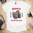 T-Shirt With Camera Shop-Inspired Focus Design