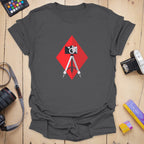T-Shirt With Diamond Camera Design for Photography Fans