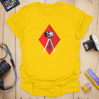 T-Shirt With Diamond Camera Design for Photography Fans