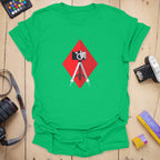 T-Shirt With Diamond Camera Design for Photography Fans