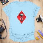T-Shirt With Diamond Camera Design for Photography Fans