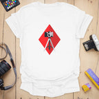 T-Shirt With Diamond Camera Design for Photography Fans