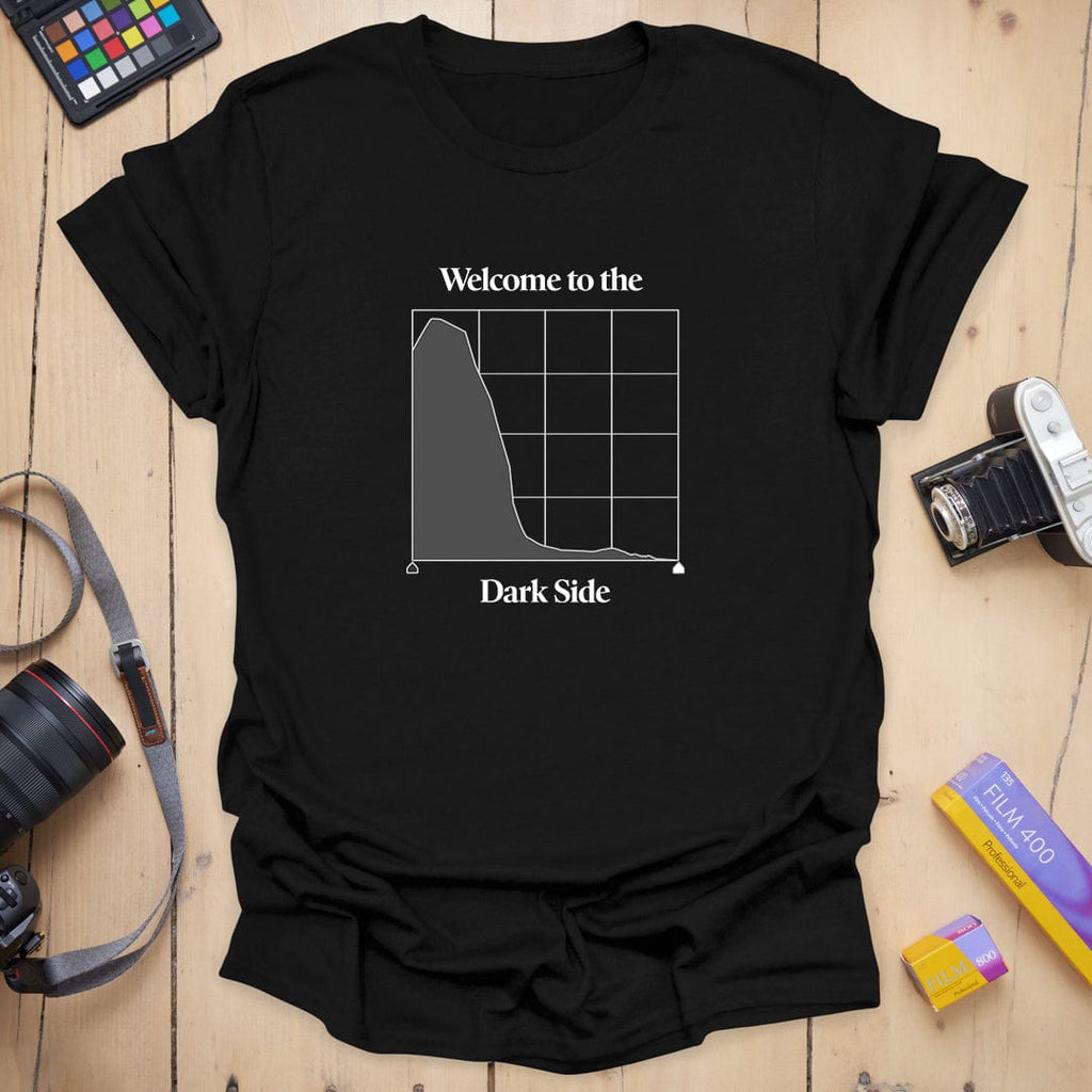 T-Shirt With Dark Histogram Photography Design