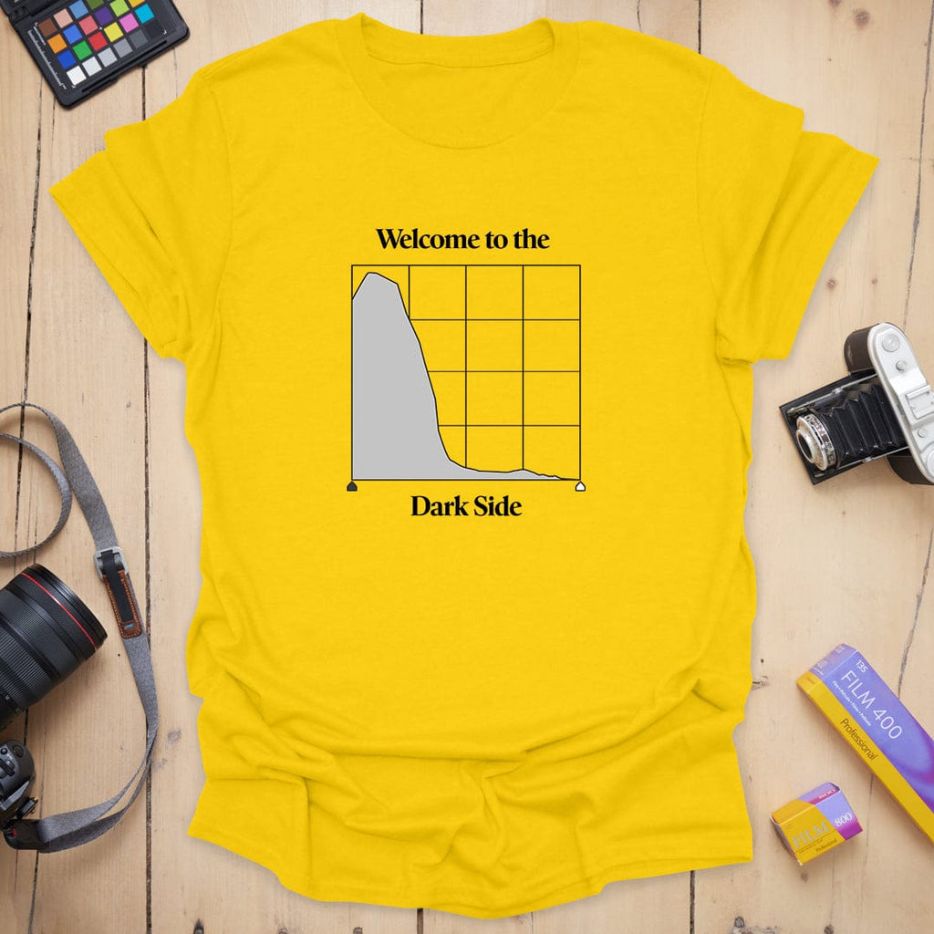 T-Shirt With Dark Histogram Photography Design