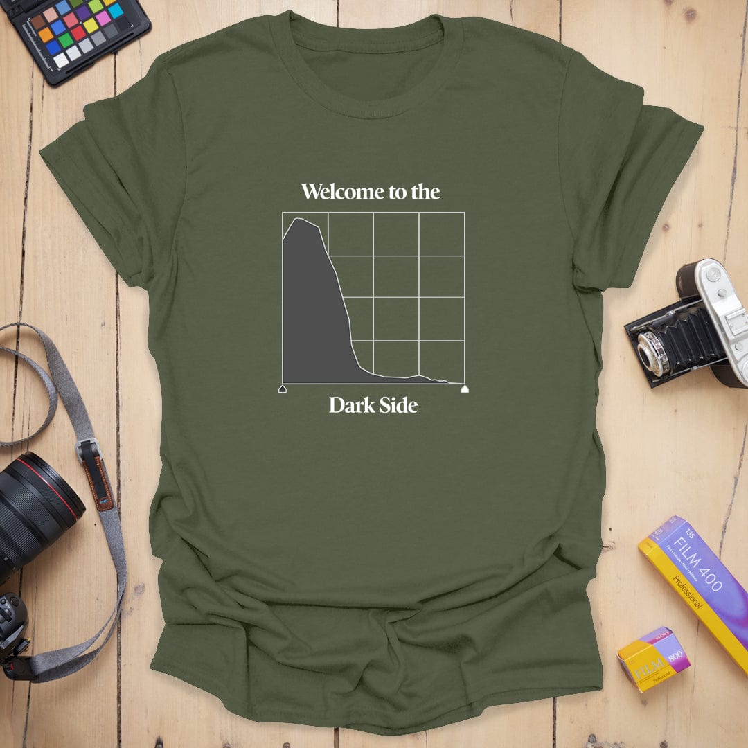 T-Shirt With Dark Histogram Photography Design