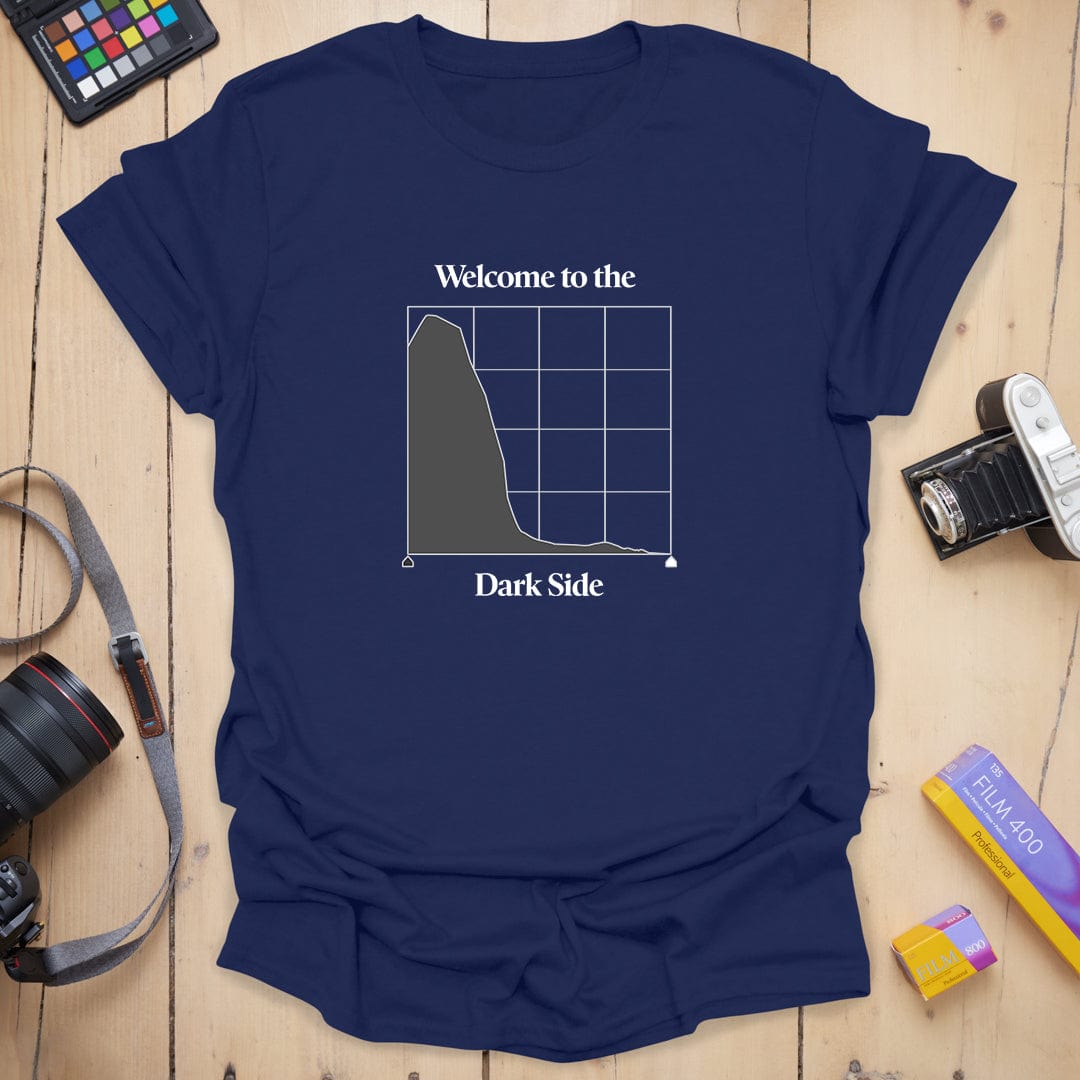 T-Shirt With Dark Histogram Photography Design