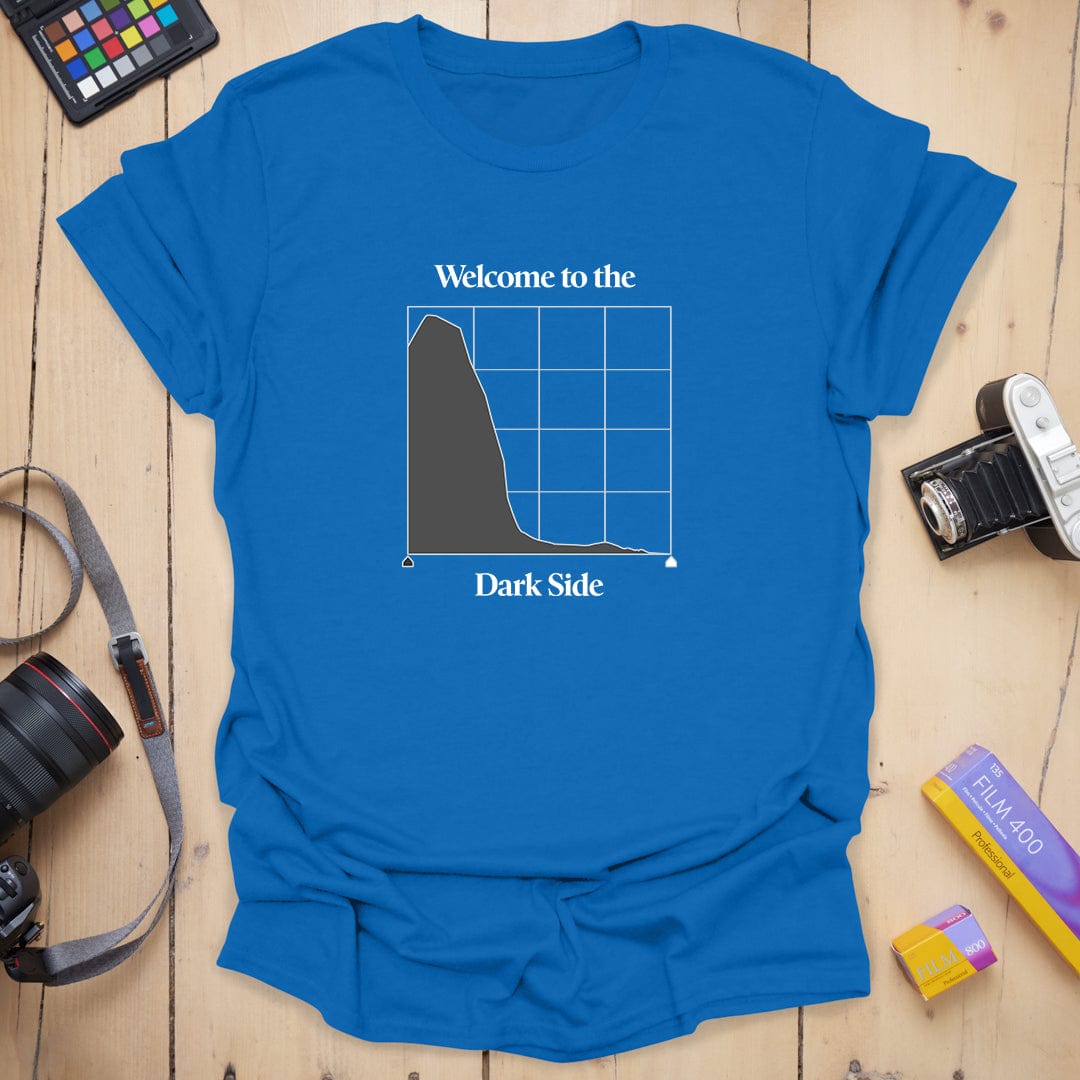 T-Shirt With Dark Histogram Photography Design