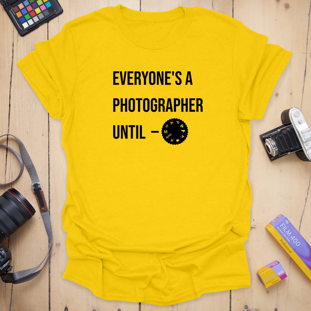 T-Shirt With Everyone Manual Mode Photography Design