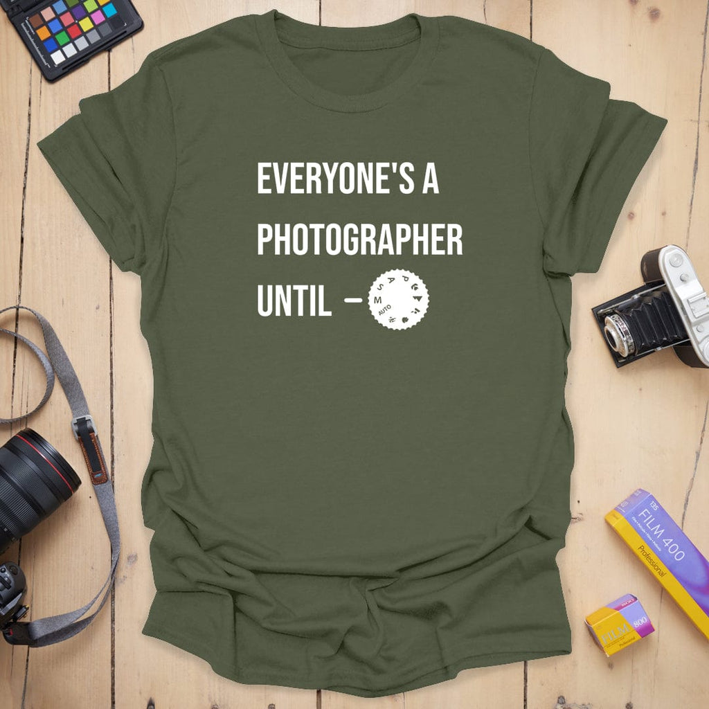 T-Shirt With Everyone Manual Mode Photography Design