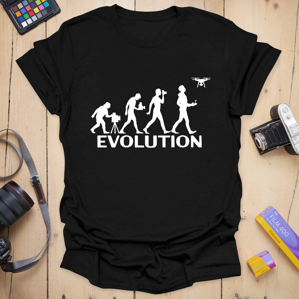 T-Shirt With Evolution of Photography Design