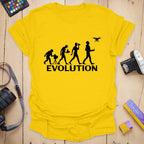 T-Shirt With Evolution of Photography Design