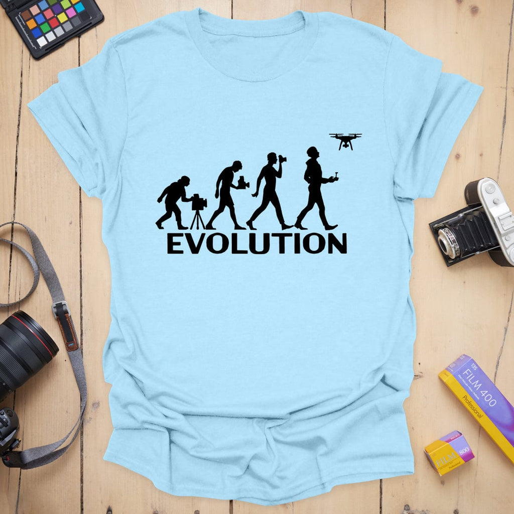 T-Shirt With Evolution of Photography Design