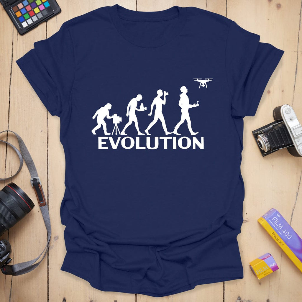 T-Shirt With Evolution of Photography Design