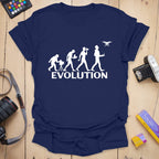 T-Shirt With Evolution of Photography Design