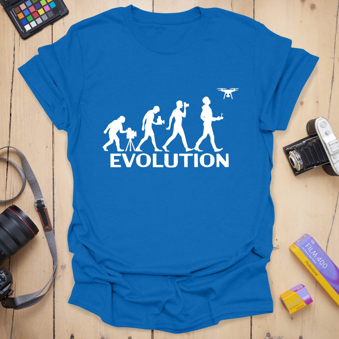 T-Shirt With Evolution of Photography Design