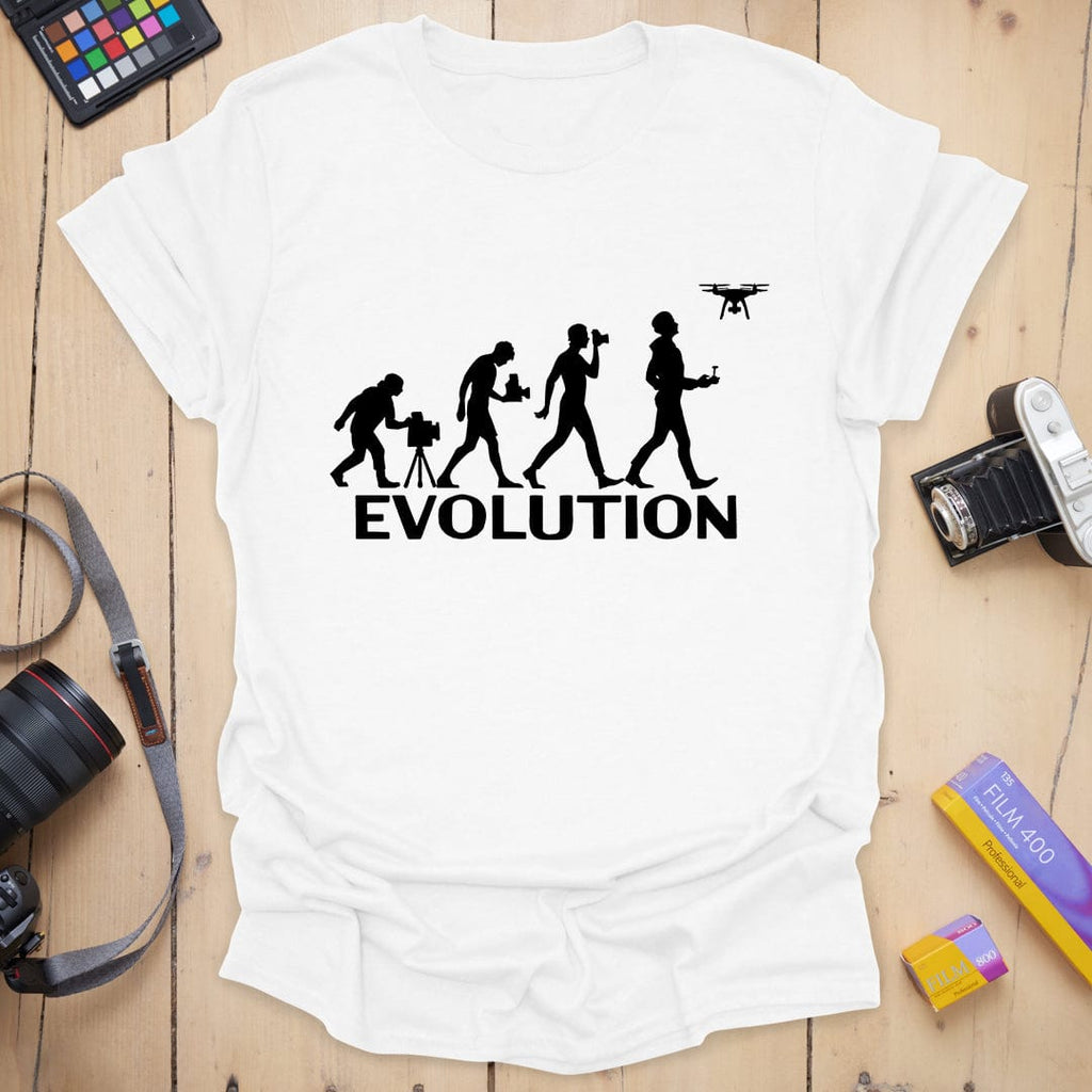 T-Shirt With Evolution of Photography Design