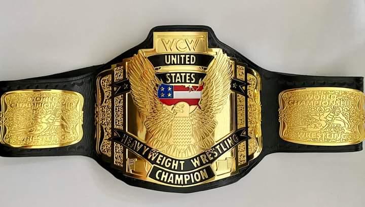 WCW US Heavyweight CNC Championship Belt With Cowhide Strap