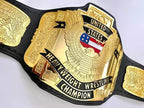 WCW US Heavyweight CNC Championship Belt With Cowhide Strap